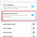 Ảnh chụp màn hình giao diện cài đặt Samsung Good Lock One Hand Operation Plus tùy chỉnh cử chỉ một tay