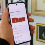 Giao diện quản lý pin trên điện thoại Pixel, hiển thị tình trạng pin