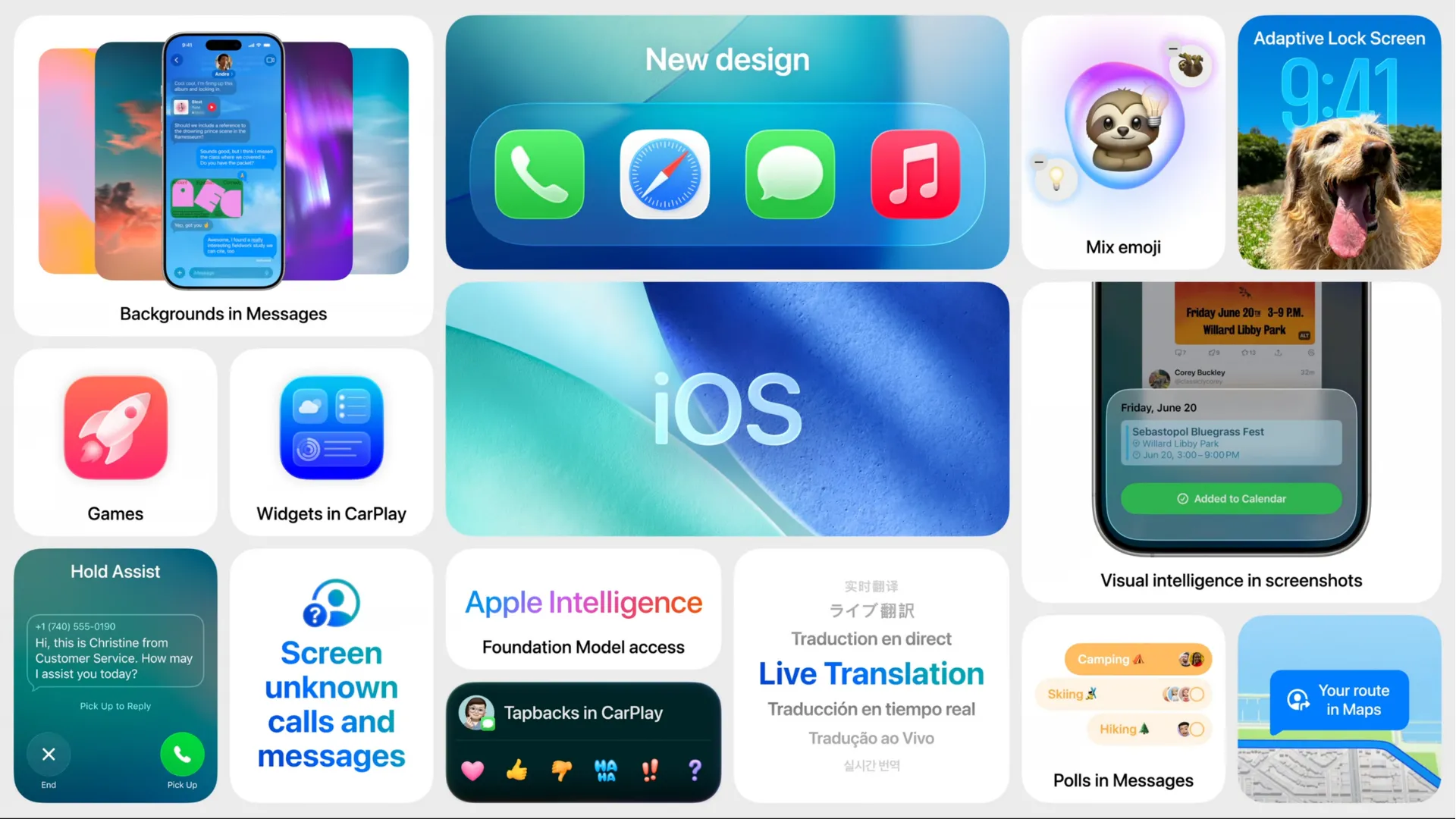 Hình ảnh minh họa giao diện hệ điều hành iOS 26