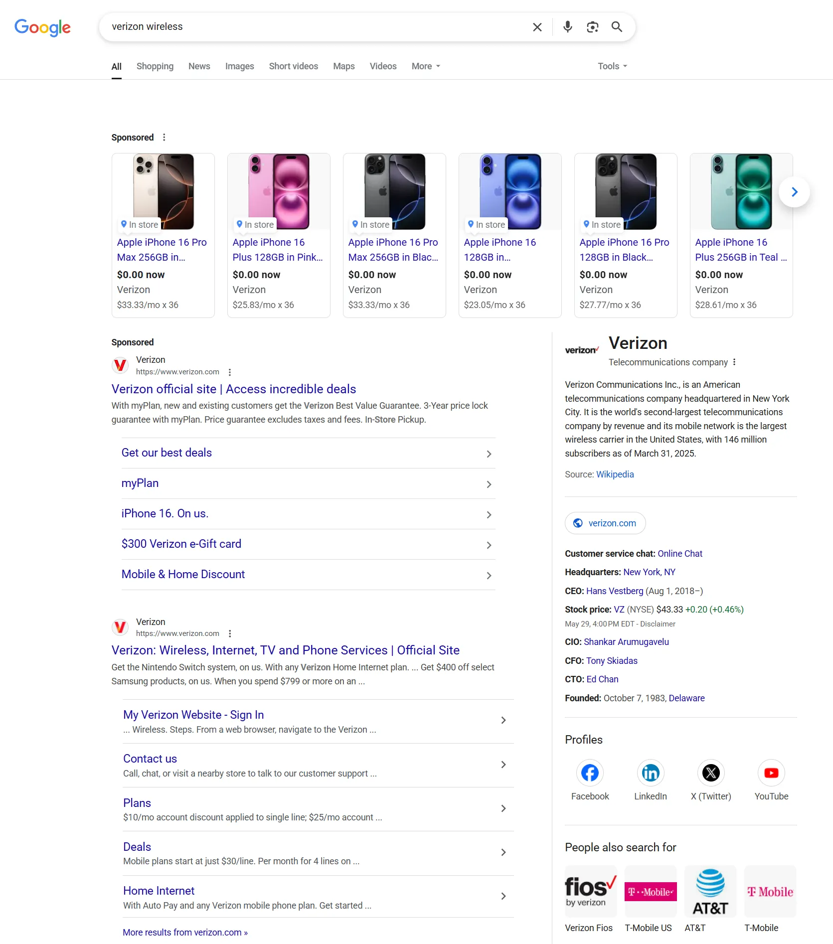 Kết quả tìm kiếm trên Google hiển thị các liên kết được tài trợ (Sponsored links) bị Pi-hole chặn
