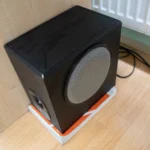 Loa subwoofer Logitech X230 cho PC, minh họa cho hệ thống âm thanh có dây.