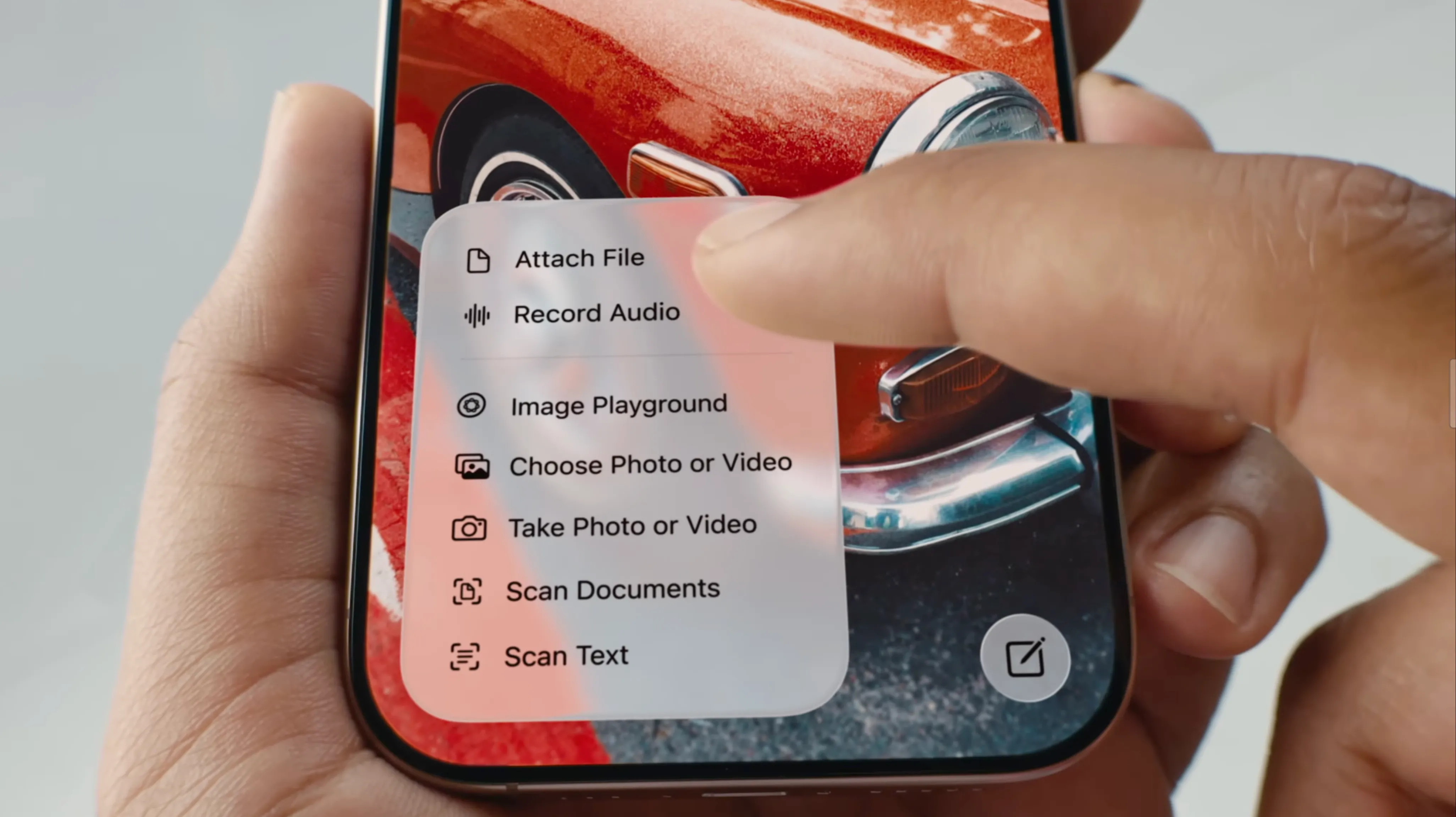 Menu ngữ cảnh &quot;Liquid Glass&quot; được cải thiện trên iOS 26