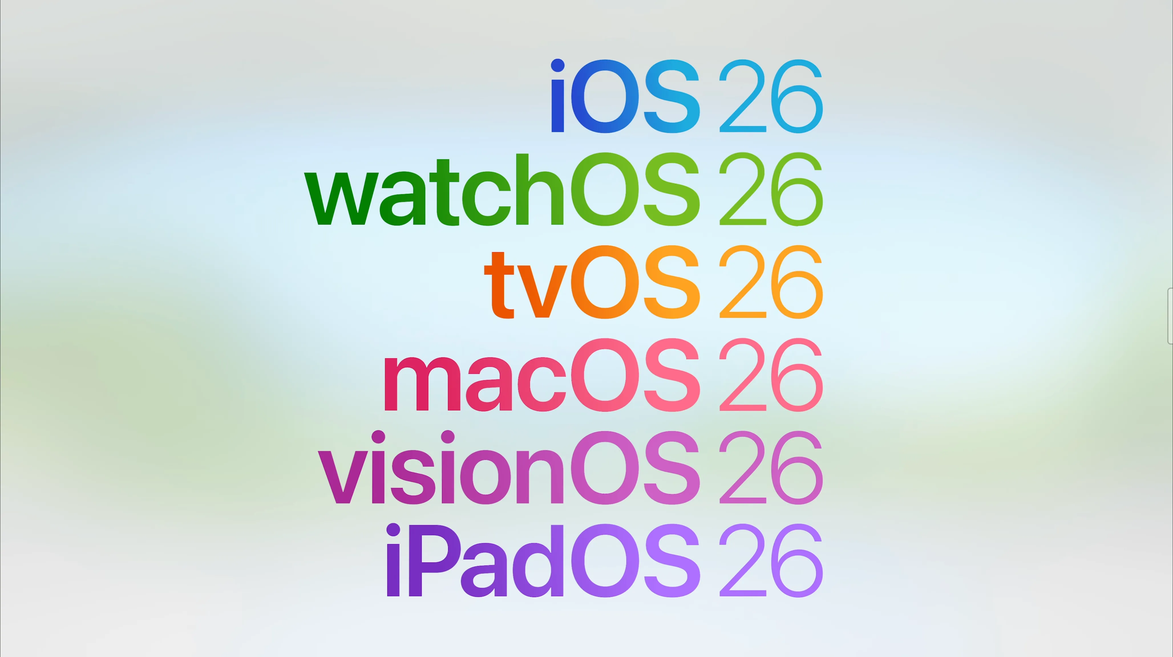 Quy ước đặt tên iOS 26 và macOS 26 của Apple