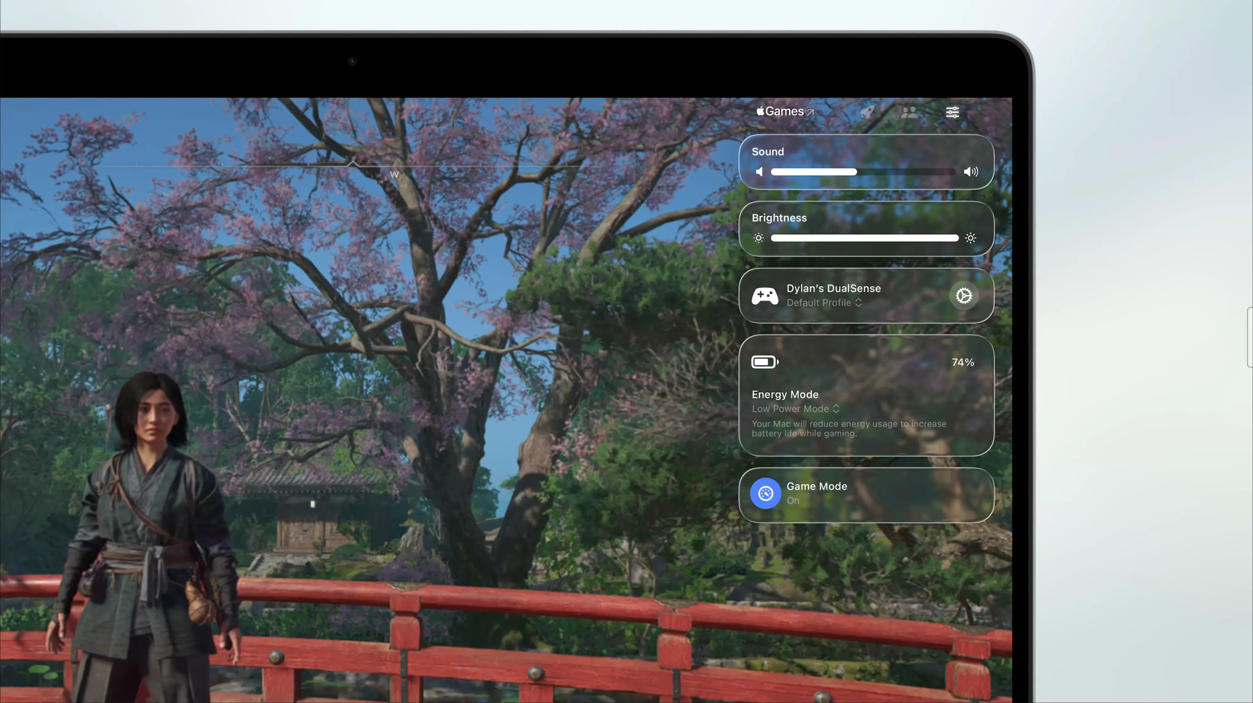 Tính năng hiển thị lớp phủ (overlay) thông tin khi đang chơi game trên macOS 26 Tahoe