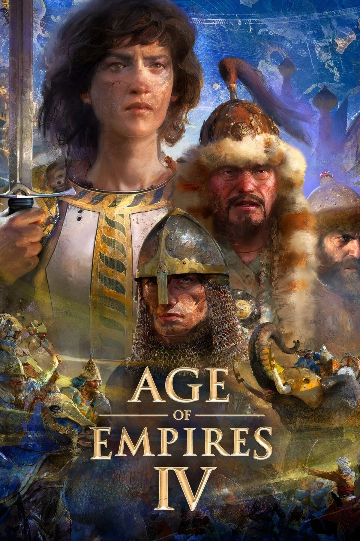Tổng hợp hình ảnh từ game Age of Empires 4 hiển thị trên PC và Xbox