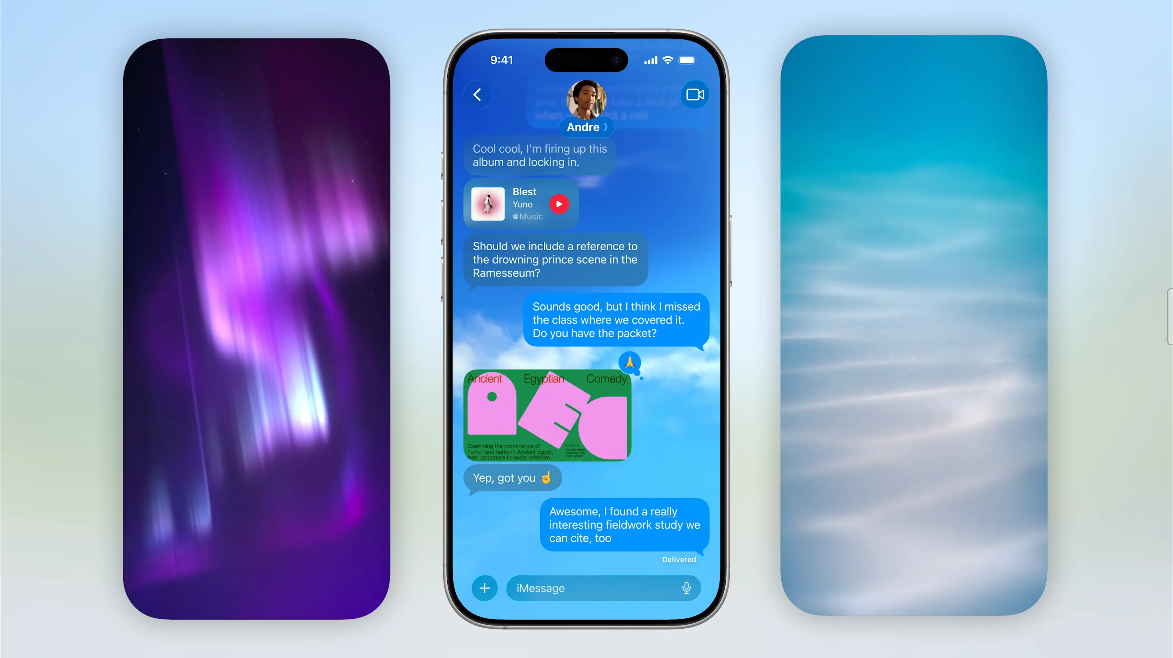 Tùy chọn hình nền mới cho cuộc hội thoại Tin nhắn trên iOS 26