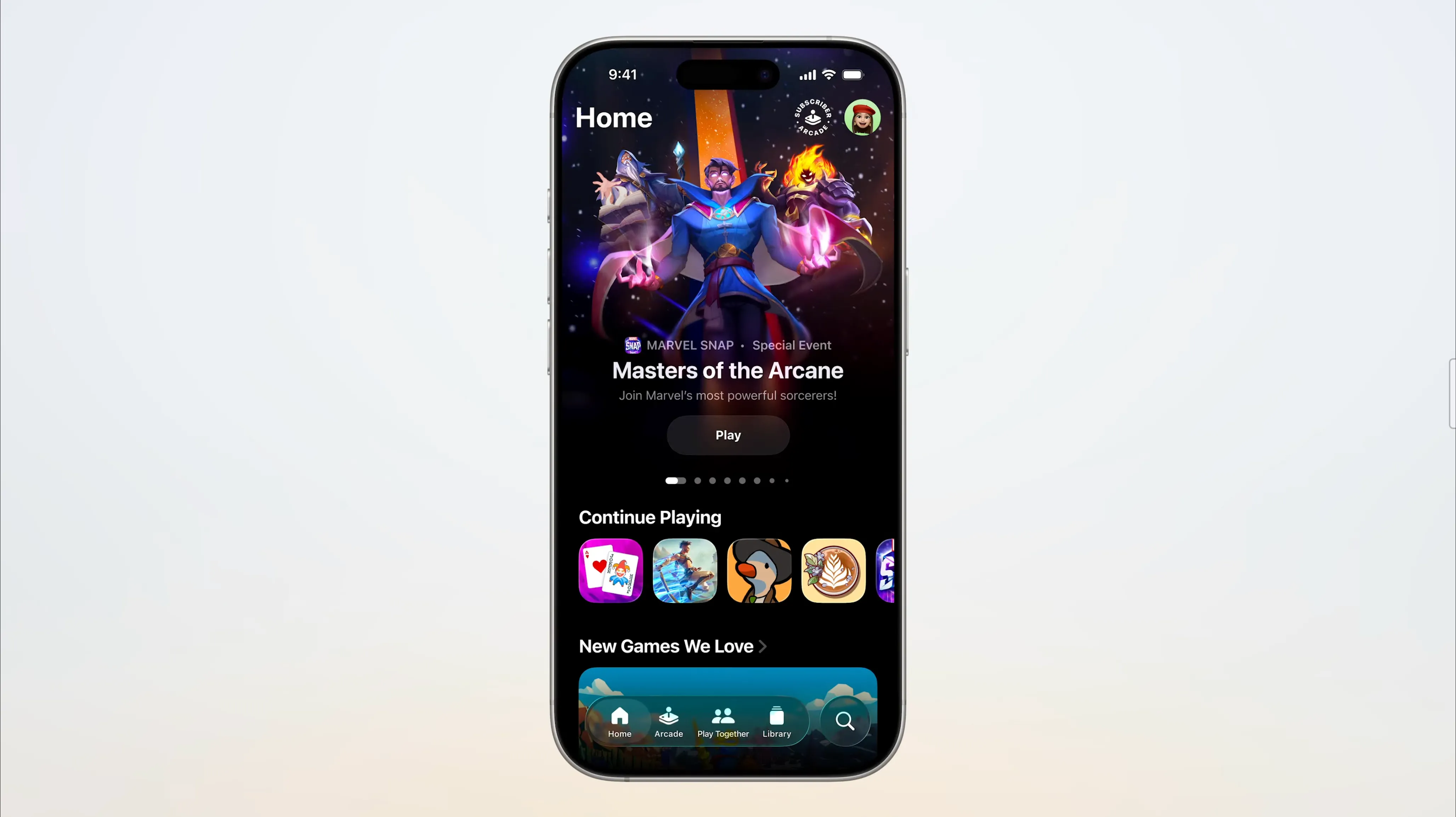 Ứng dụng Games mới ra mắt trên iOS 26