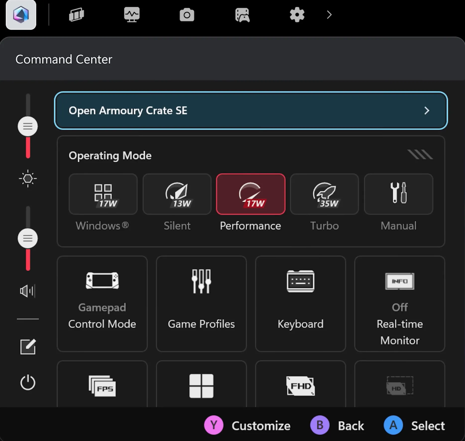 Xbox Game Bar được thiết kế lại chạy ASUS Armoury Crate dưới dạng widget