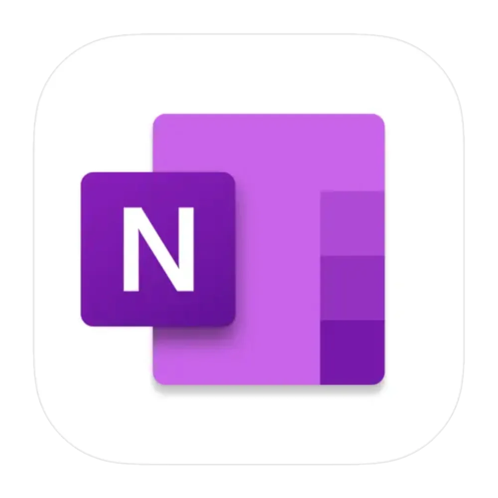 Biểu tượng và logo chính thức của ứng dụng ghi chú Microsoft OneNote