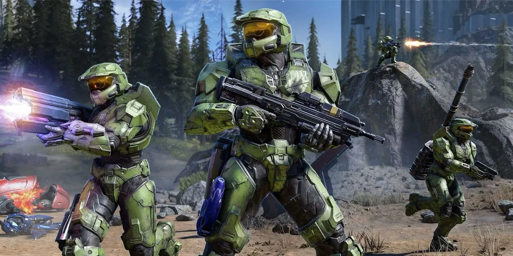 Các Spartan tham chiến trong Halo Infinite