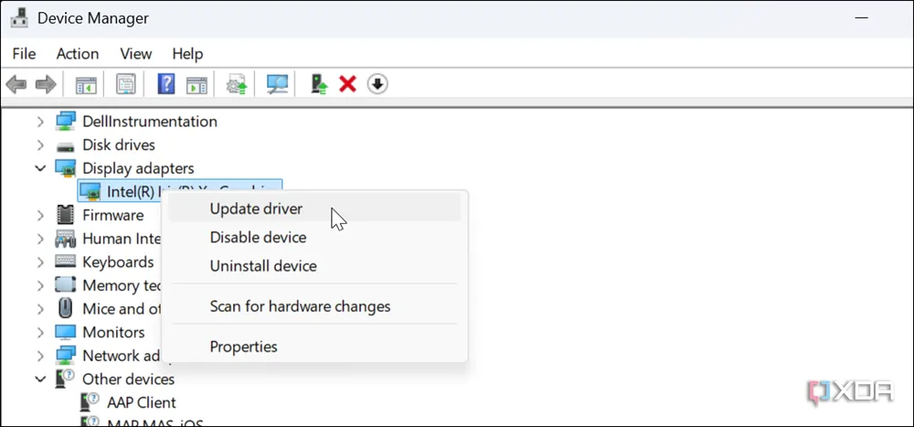 Cách cập nhật driver từ Device Manager trên Windows để giải quyết lỗi