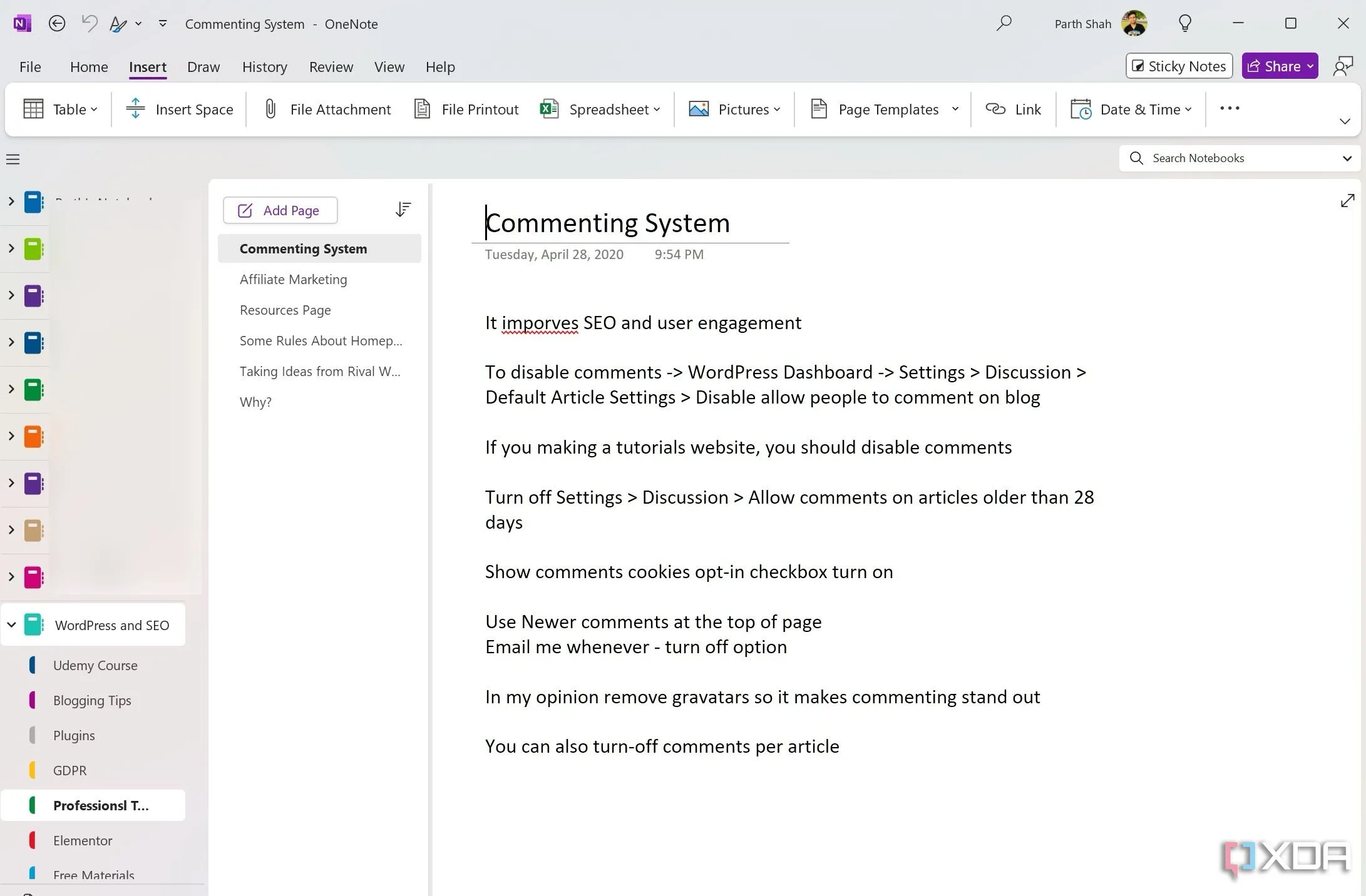 Giao diện thân thiện và chuyên nghiệp của OneNote, phần mềm ghi chú từ Microsoft