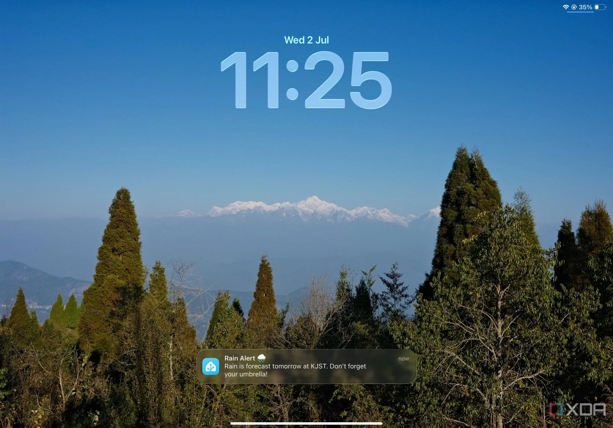 Giao diện tự động hóa dự báo thời tiết trong Home Assistant