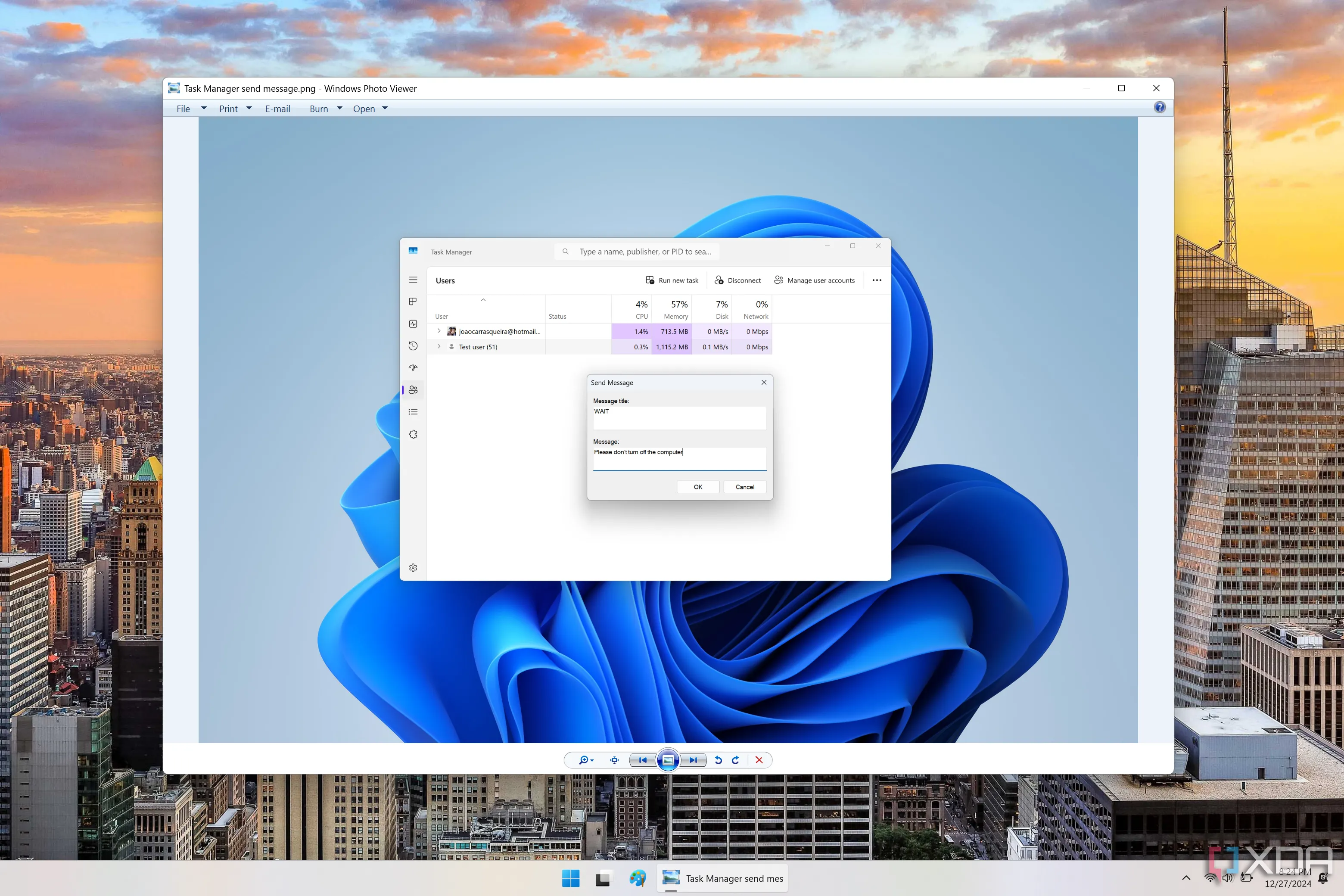 Giao diện Windows Photo Viewer hoạt động trên Windows 11