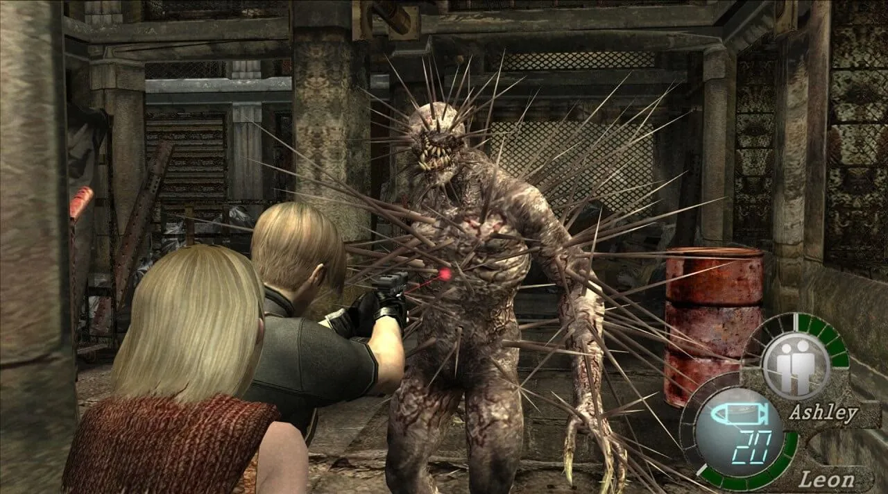 Leon S. Kennedy và Ashley Graham trong Resident Evil 4 Ultimate HD Edition
