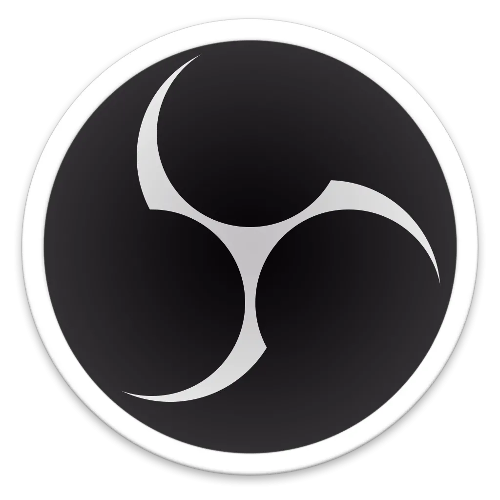 Logo của OBS Studio, ứng dụng quay và livestream màn hình