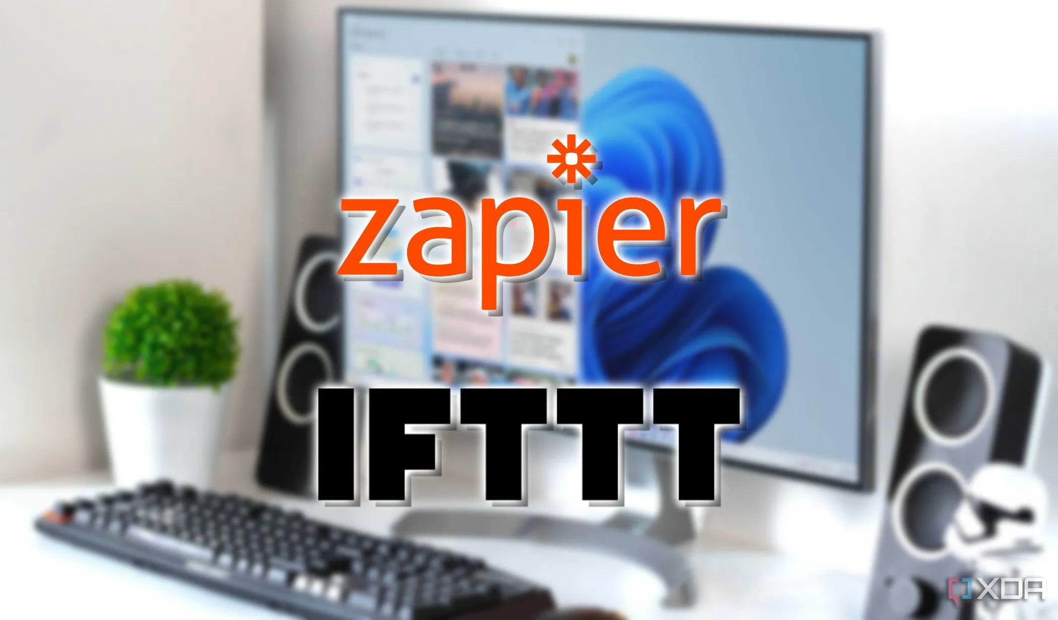 Logo của Zapier và IFTTT minh họa các nền tảng tự động hóa