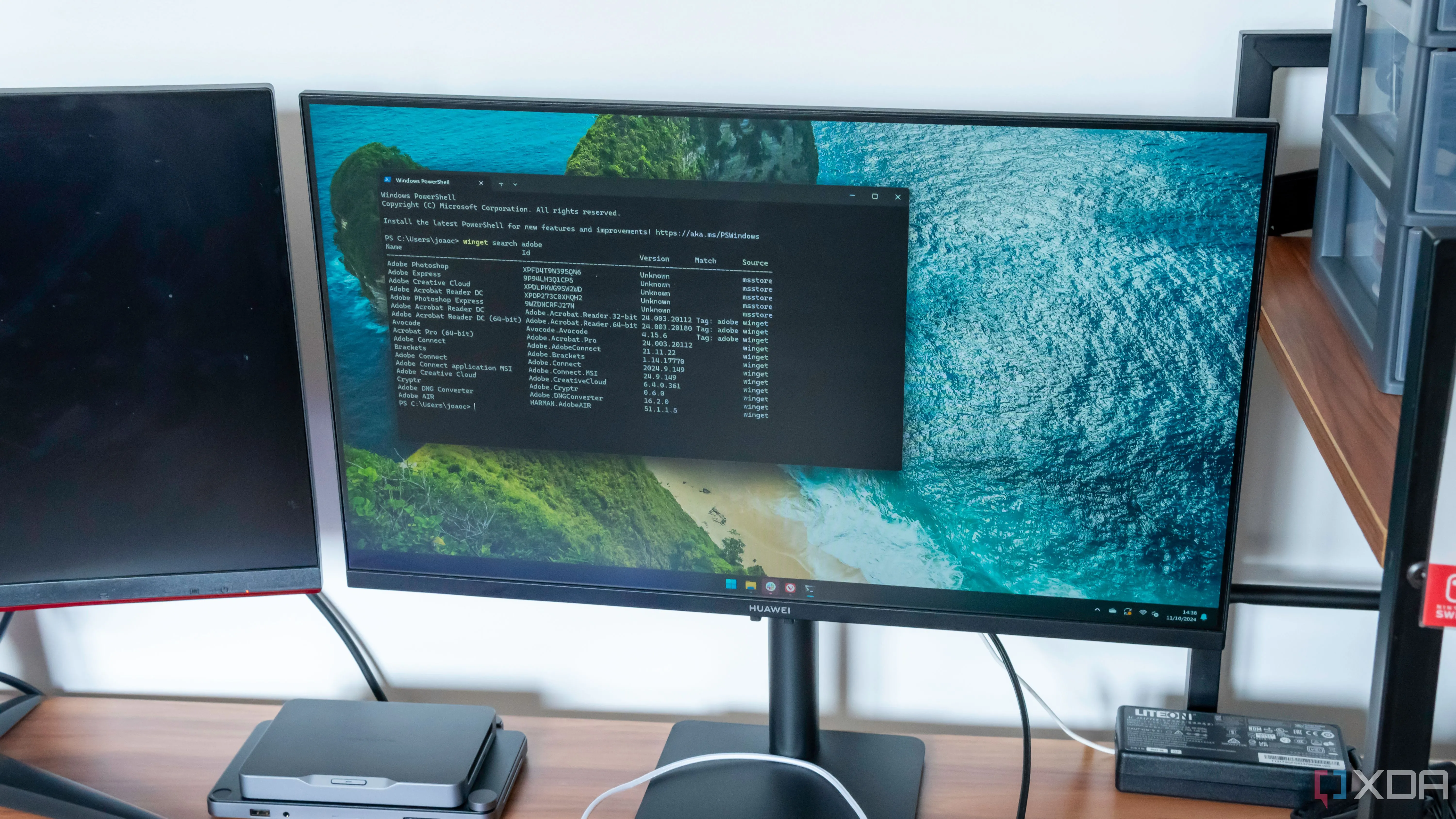 Màn hình Windows 11 hiển thị kết quả tìm kiếm ứng dụng bằng WinGet
