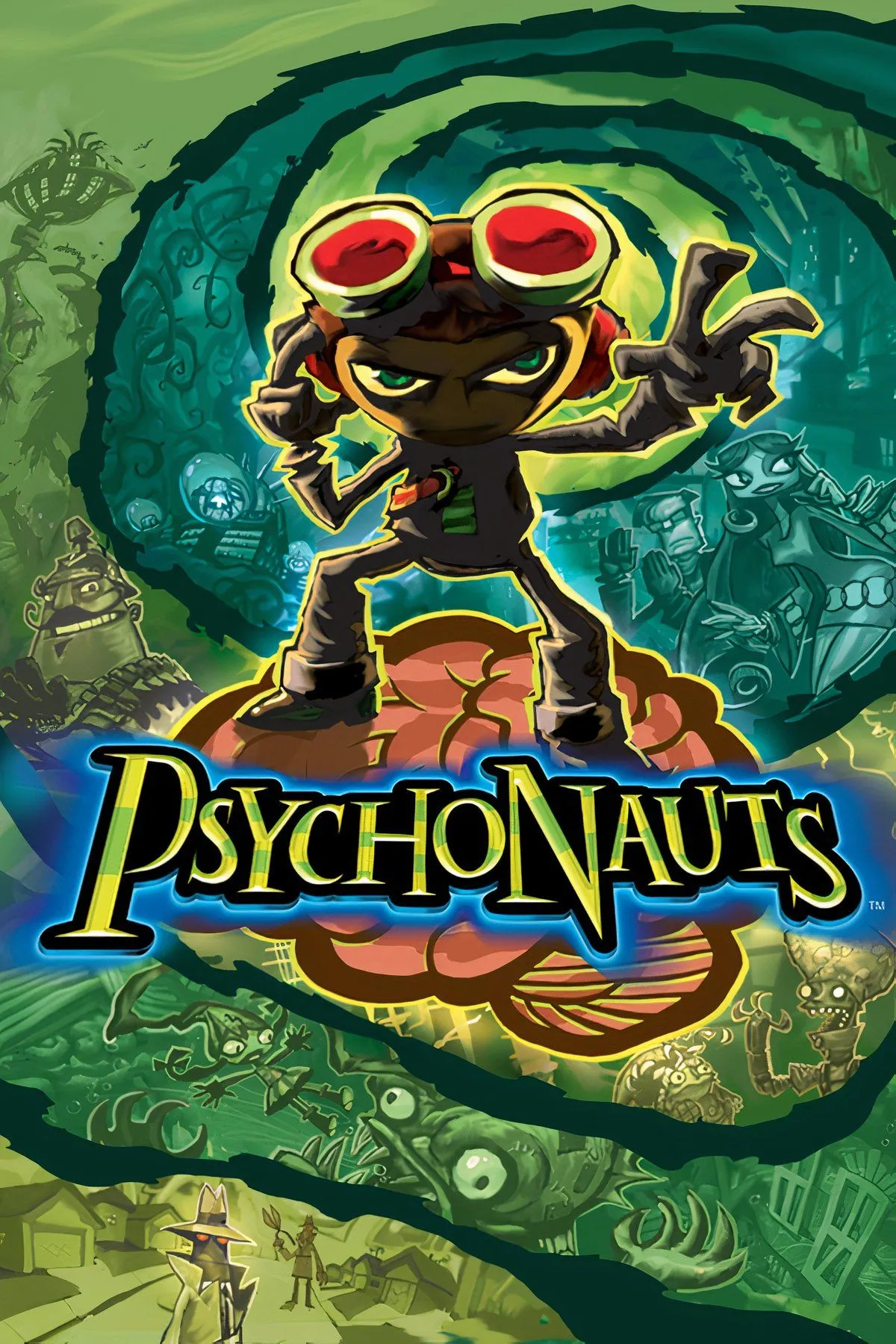 Mô tả: Raz, nhân vật chính của Psychonauts, sử dụng năng lực tâm linh trong một màn chơi độc đáo, khám phá thế giới bên trong tâm trí.