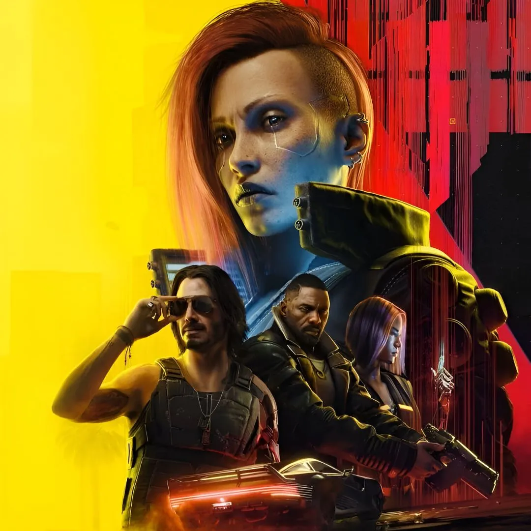 Ảnh bìa Cyberpunk 2077: Ultimate Edition, bao gồm game gốc và bản mở rộng Phantom Liberty