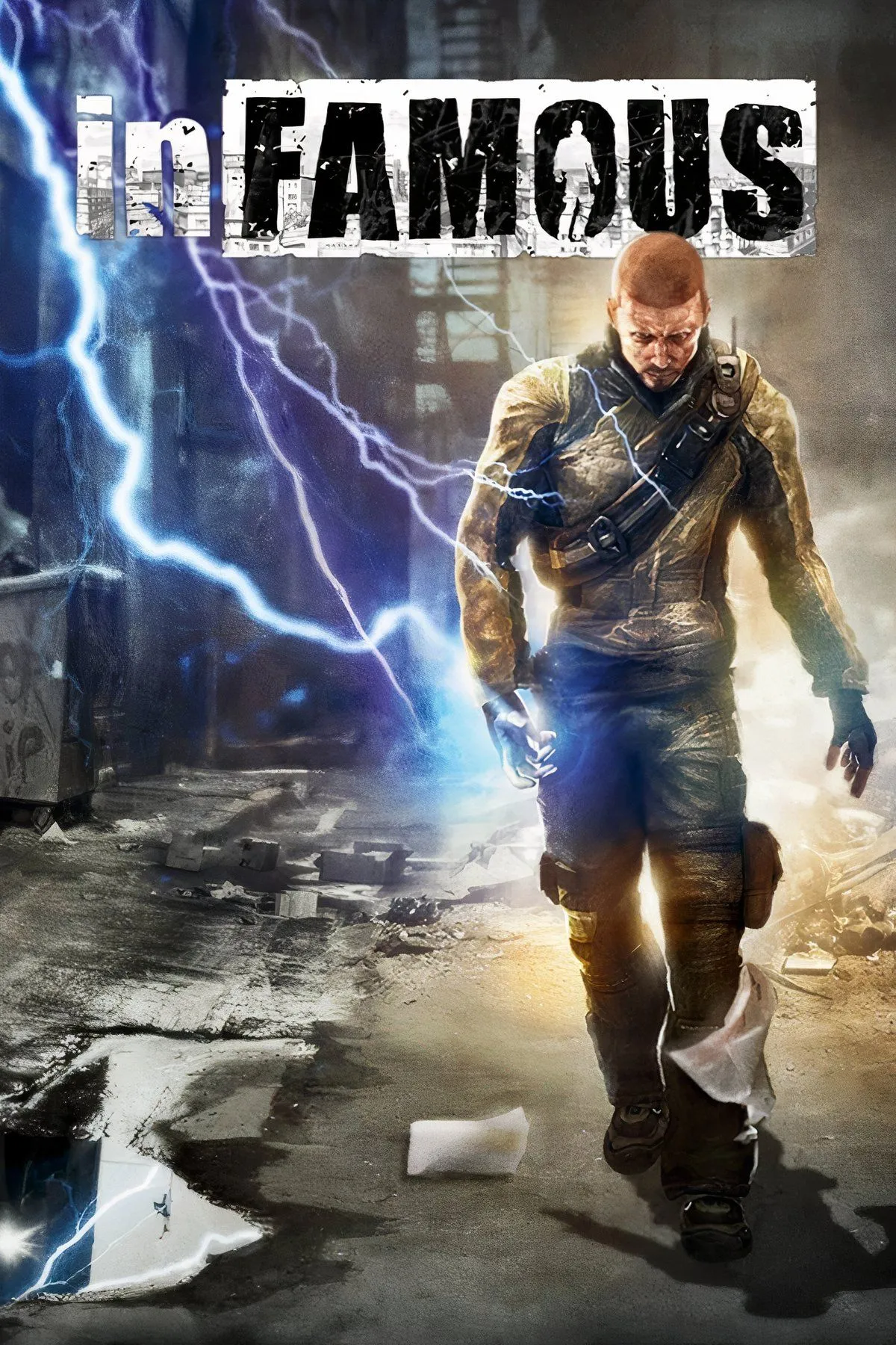 Ảnh bìa series game Infamous, độc quyền PlayStation 3
