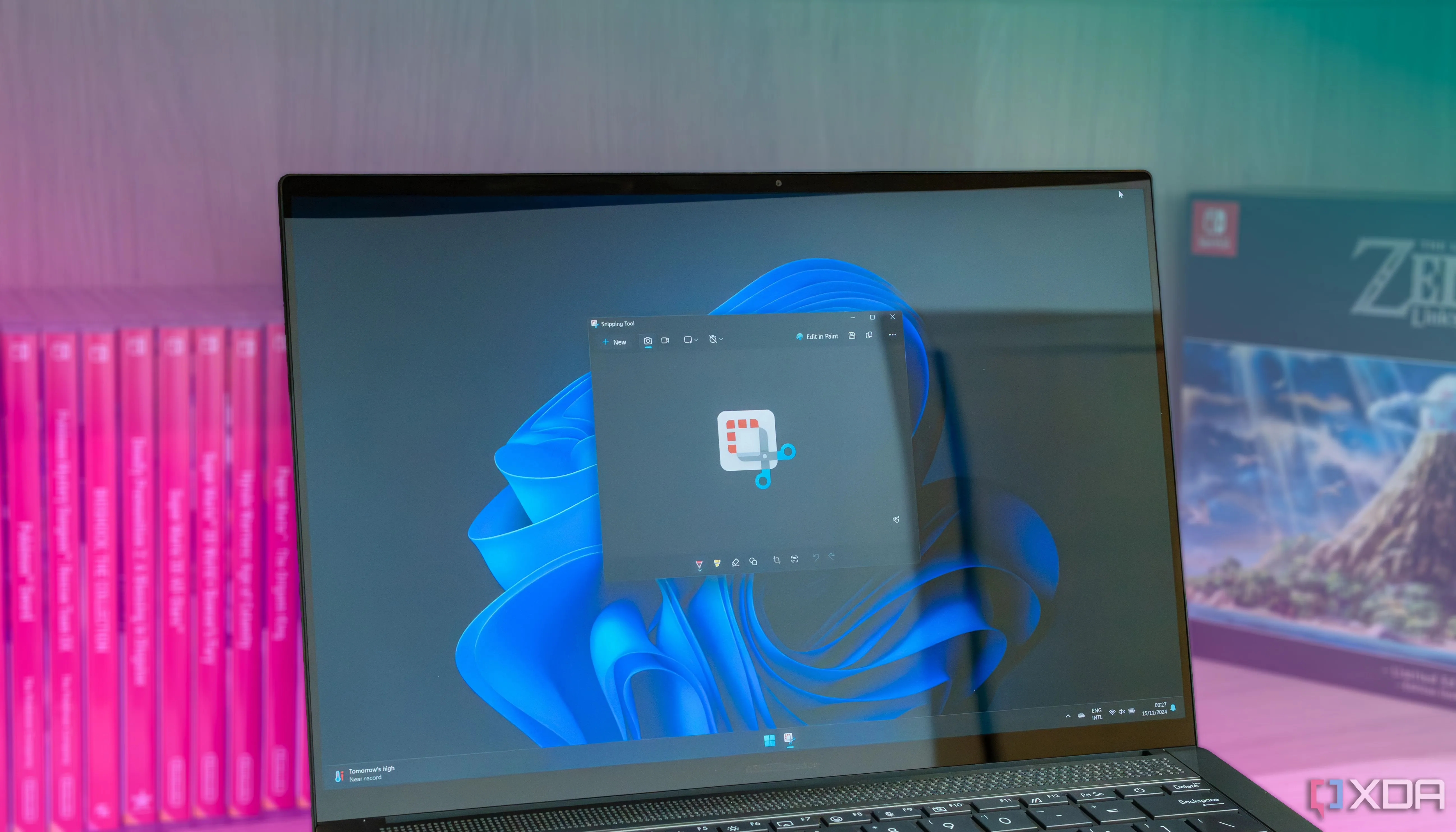 Ảnh chụp màn hình công cụ Snipping Tool của Windows 11, minh họa khả năng chụp và xử lý ảnh hiệu quả.