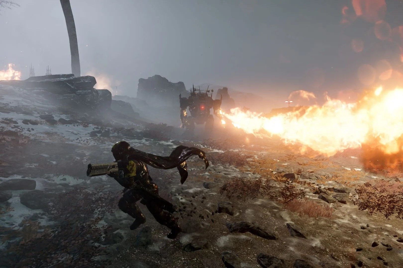 Ảnh chụp màn hình game Helldivers 2 từ Steam cho thấy giao diện và hành động