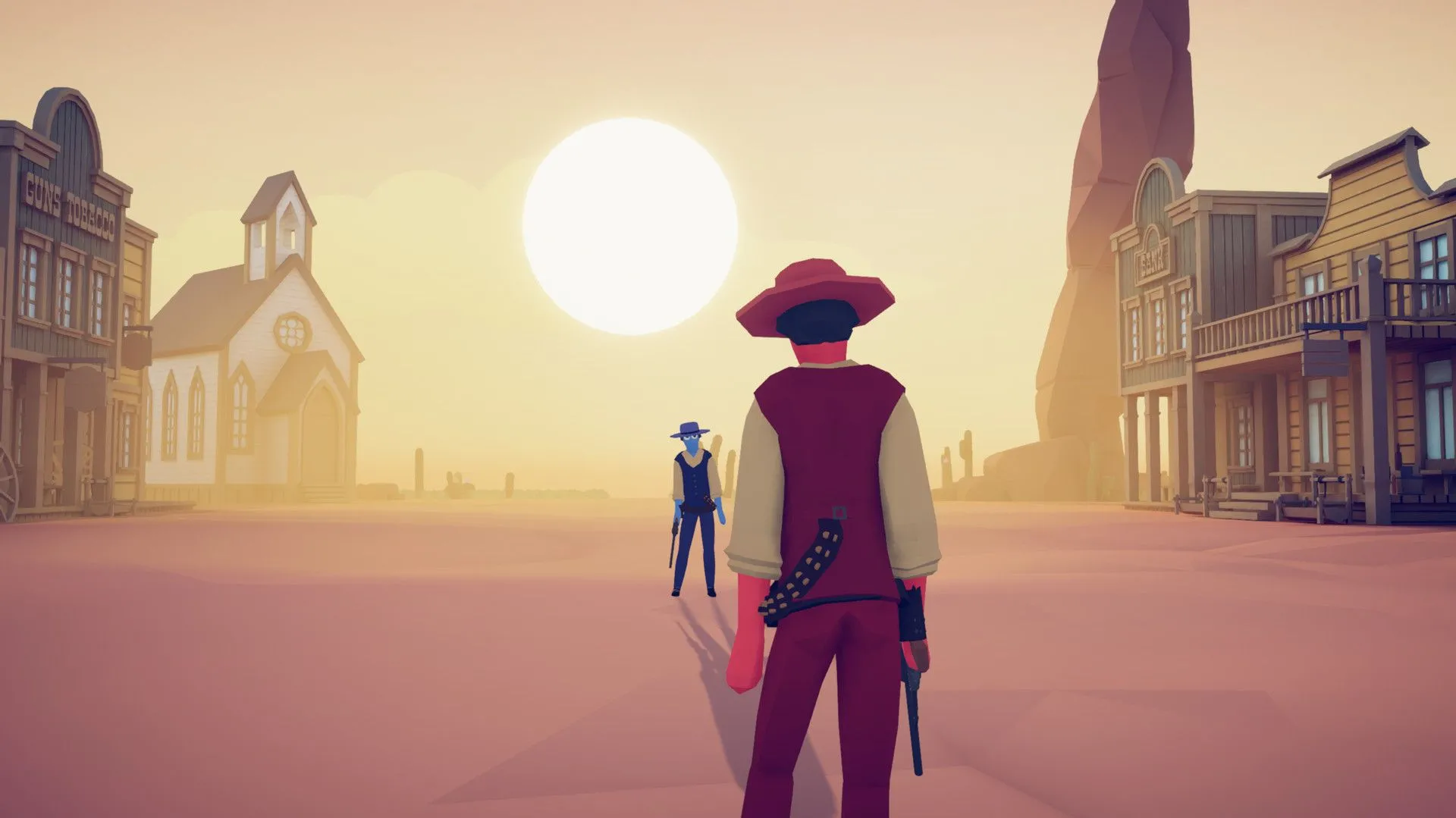 Ảnh chụp màn hình gameplay từ Totally Accurate Battle Simulator (TABS) với các đơn vị hài hước
