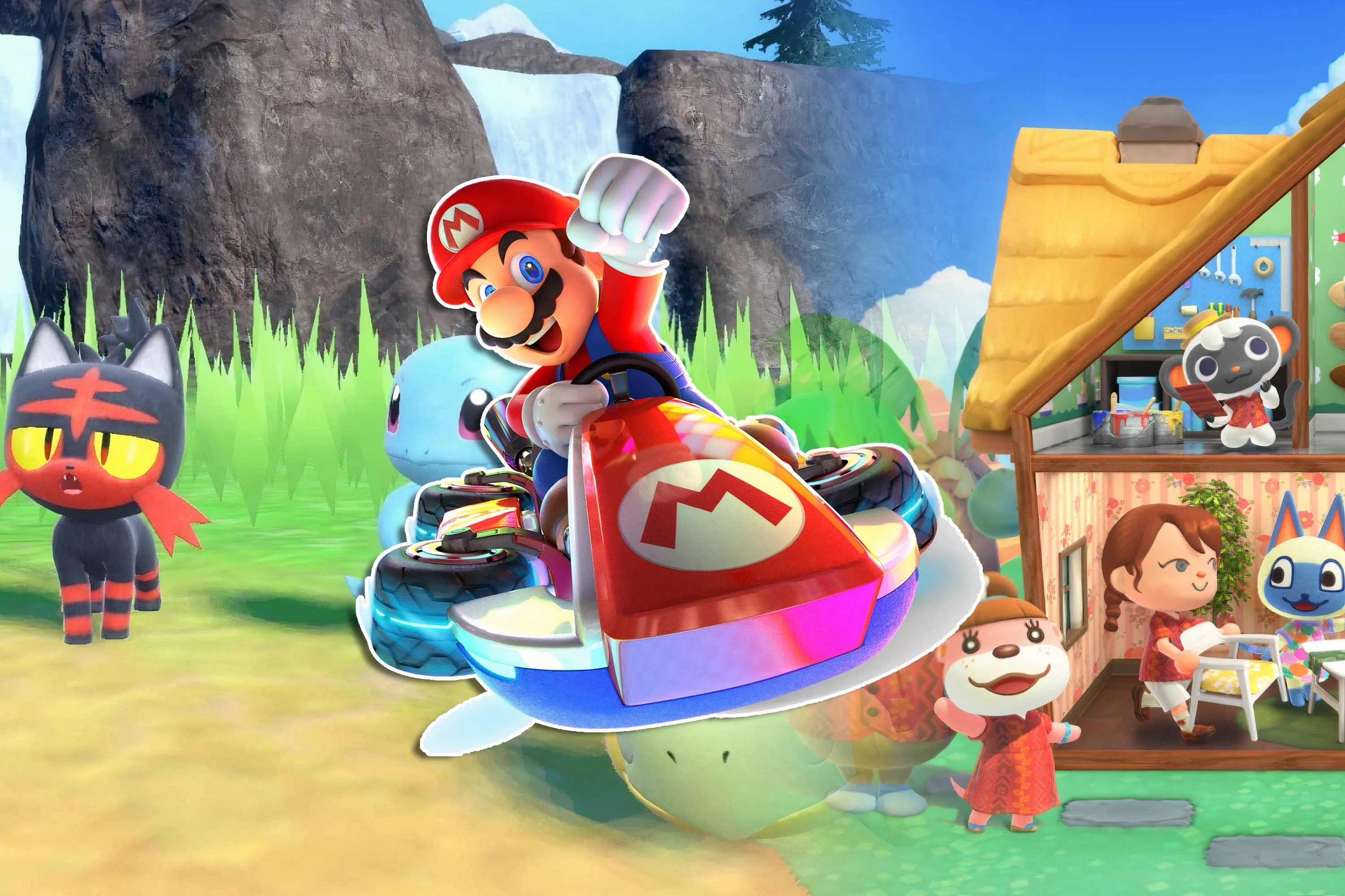 Ảnh chụp màn hình tổng hợp ba tựa game nổi bật có trong thư viện của dịch vụ Nintendo Switch Online, đại diện cho những trải nghiệm độc quyền hấp dẫn mà game thủ chỉ có thể tìm thấy trên nền tảng Nintendo, bao gồm cả Switch 2