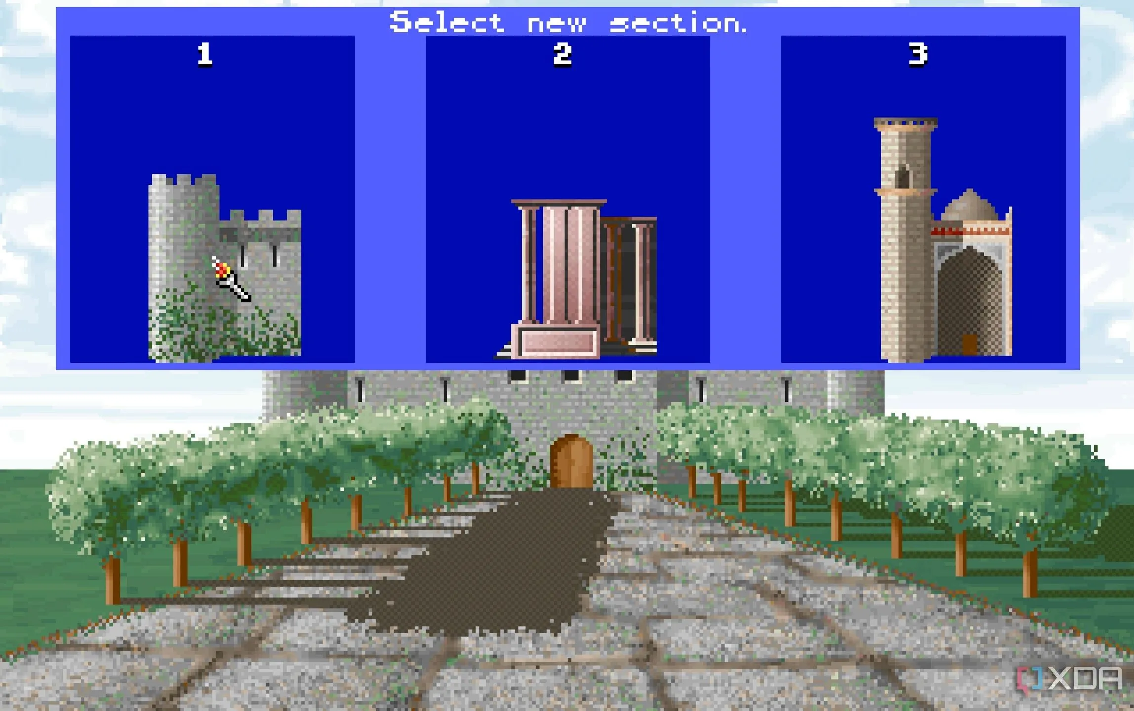 Ảnh chụp màn hình từ tựa game Sid Meier's Civilization 1991, thể hiện giao diện cổ điển