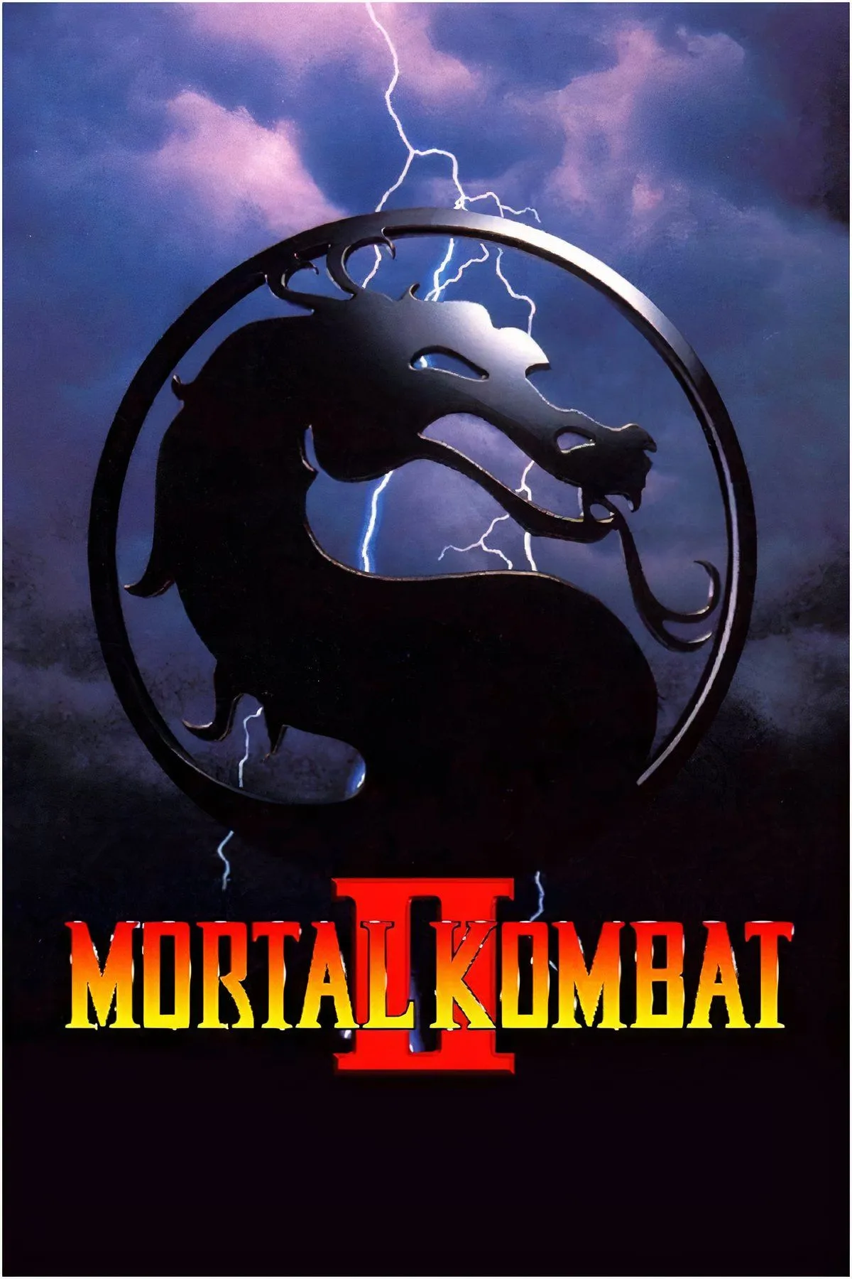 Ảnh ghép các nhân vật chính trong Mortal Kombat II như Sub-Zero, Scorpion, Liu Kang và Kitana