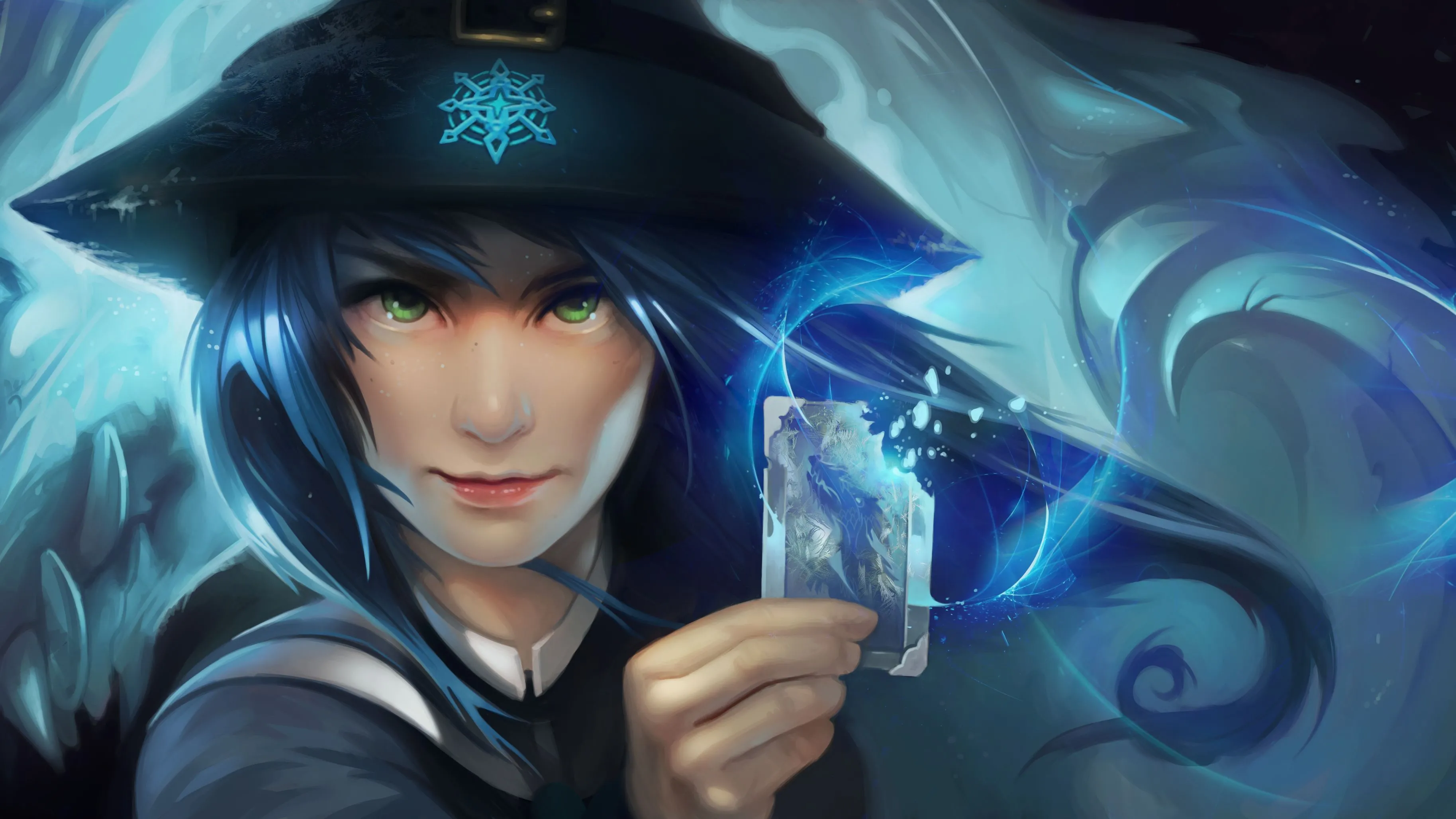 Ảnh minh họa game MMO Wizard101 với nhân vật phù thủy xanh, một tựa game nhập vai trực tuyến nhiều người chơi theo dấu Neverwinter Nights.
