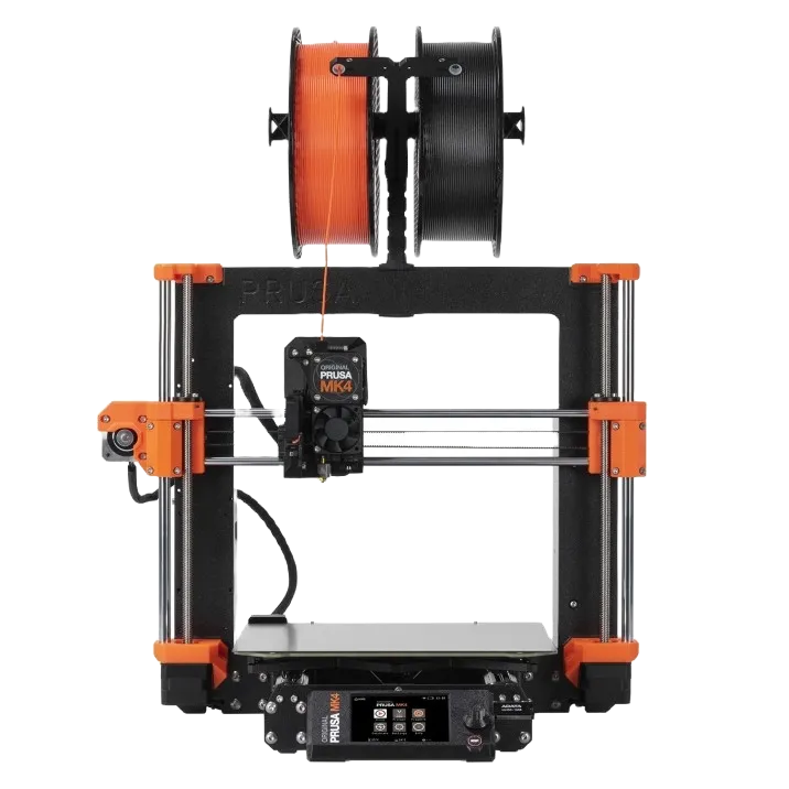 Ảnh render máy in 3D Original Prusa MK4, một mẫu máy in 3D nguồn mở phổ biến.