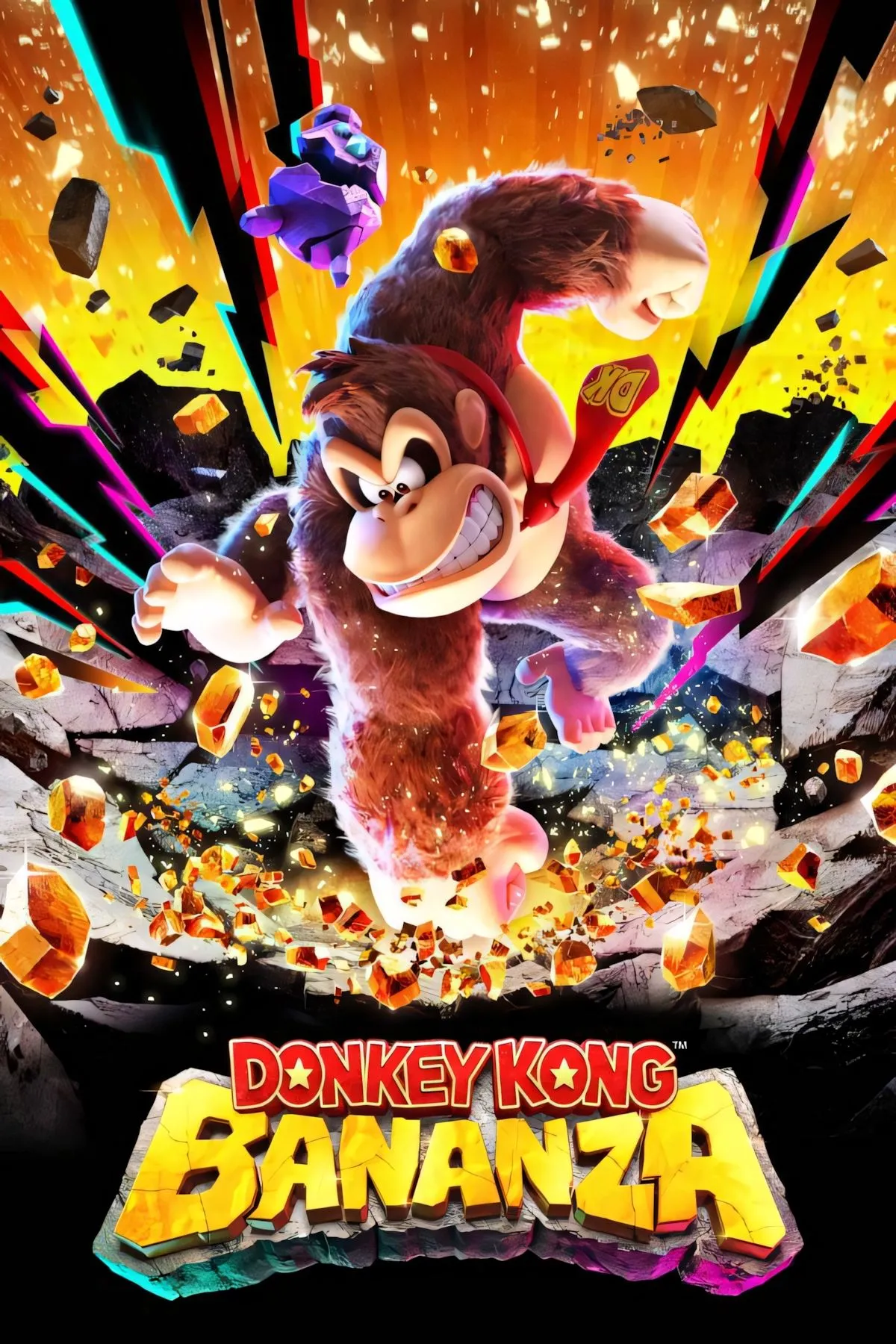 Artwork nhân vật Donkey Kong trong game 3D platformer Donkey Kong Bananza