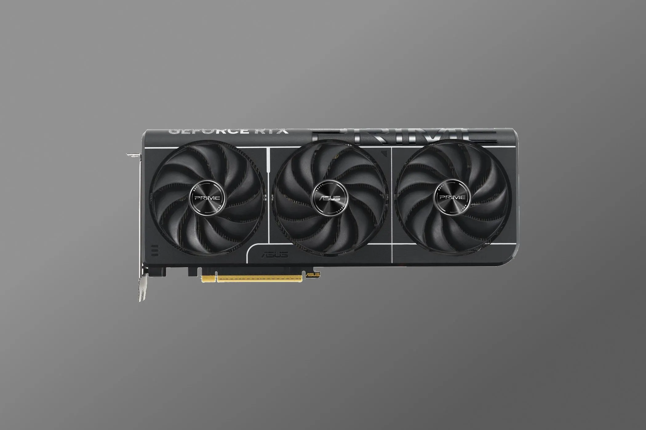 ASUS Prime GeForce RTX 5080 OC với thiết kế ba quạt đơn giản và hiệu quả