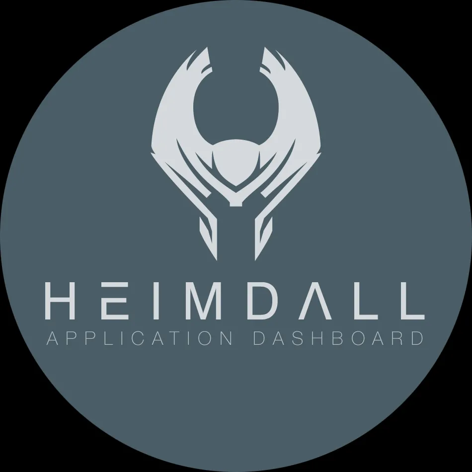 Bảng điều khiển Heimdall tùy chỉnh với các biểu tượng và liên kết đến các ứng dụng tự host