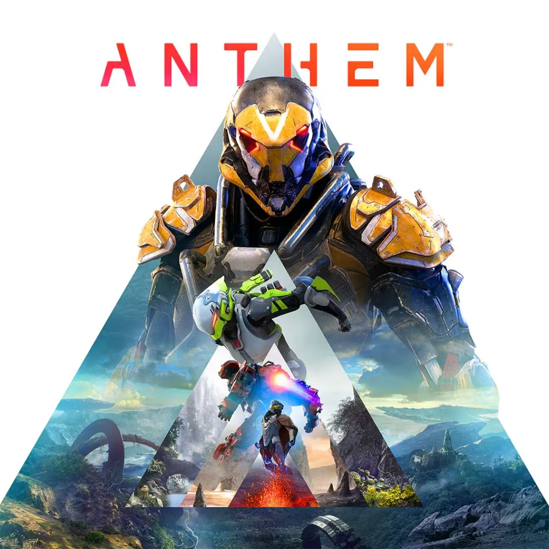 Bìa game Anthem, tựa game bắn súng nhập vai (looter-shooter) của BioWare từng được kỳ vọng là &quot;bom tấn&quot; nhưng lại thất bại.