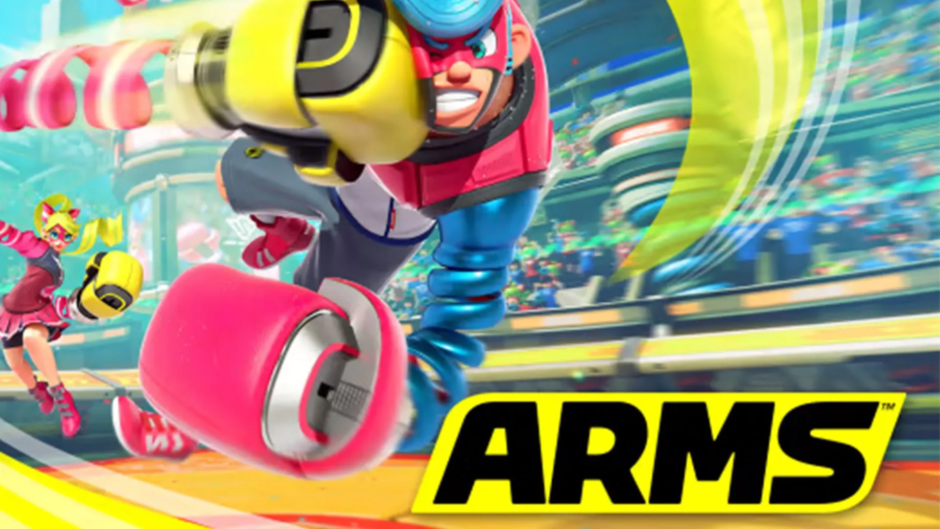 Bìa game ARMS dành cho Nintendo Switch, một trong những game nhận cập nhật miễn phí trên Switch 2.