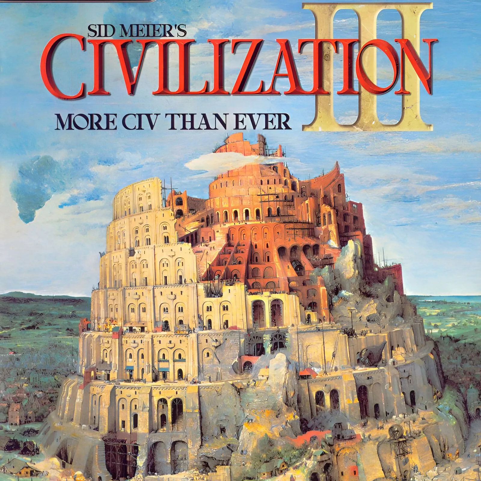 Bìa game Civilization III, tượng đài của khả năng chơi lại và tạo thế giới ngẫu nhiên