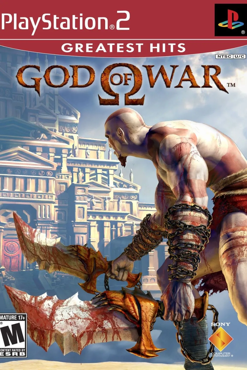 Bìa game God of War (2005), với Kratos hùng dũng, đại diện cho tựa game hành động phiêu lưu kinh điển.