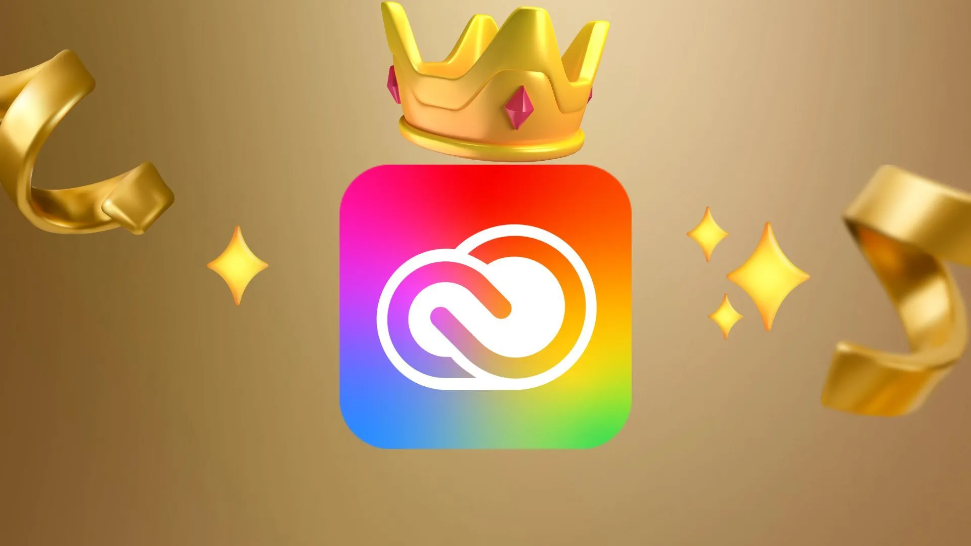 Biểu tượng các ứng dụng Adobe Creative Cloud, nhấn mạnh những công cụ mà đối thủ khó có thể sánh kịp.
