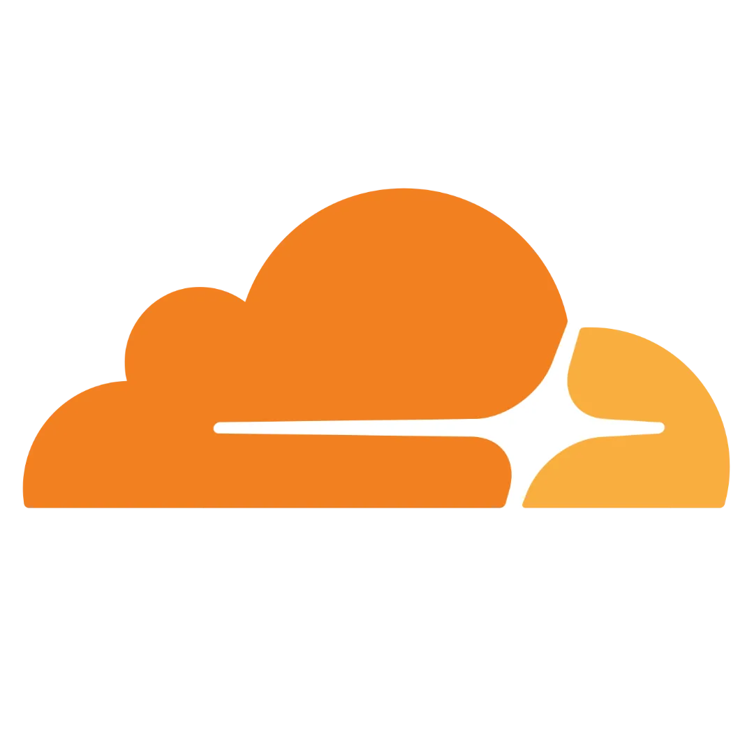 Biểu tượng Cloudflare, đại diện cho dịch vụ Cloudflare Tunnel và Zero Trust