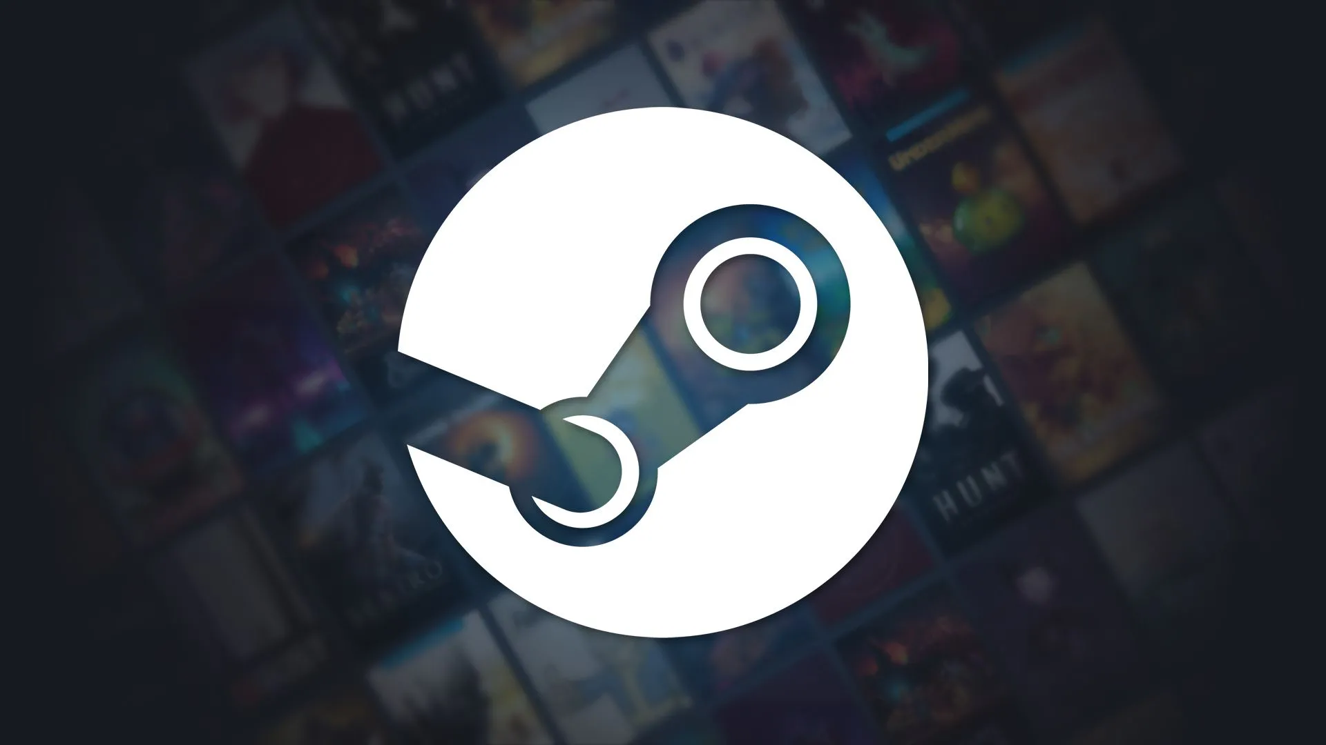 Biểu tượng hỗ trợ Steam với logo Steam trên nền mờ, thể hiện trang hỗ trợ và chính sách hoàn tiền của nền tảng Steam.