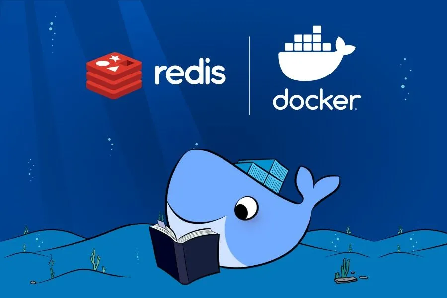 Biểu tượng Redis, một cơ sở dữ liệu in-memory, được sử dụng trong Docker container để tối ưu hiệu suất dự án.