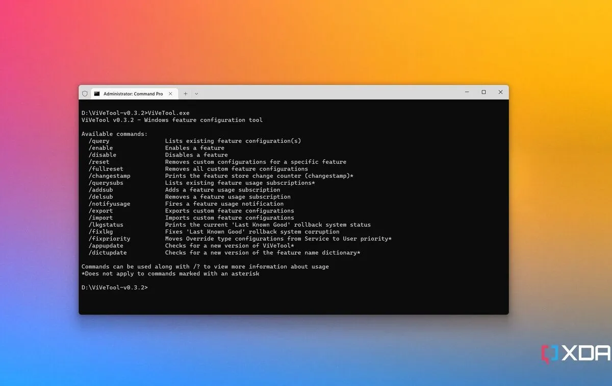 Biểu tượng ứng dụng ViveTool, công cụ kích hoạt tính năng ẩn trên Windows 11