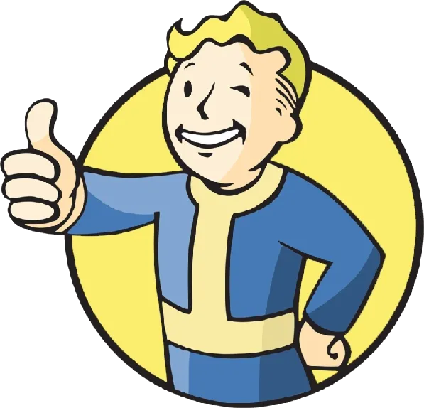 Biểu tượng Vault Boy của series Fallout, đại diện cho game nhập vai hậu tận thế Fallout 4 trên SteamOS.