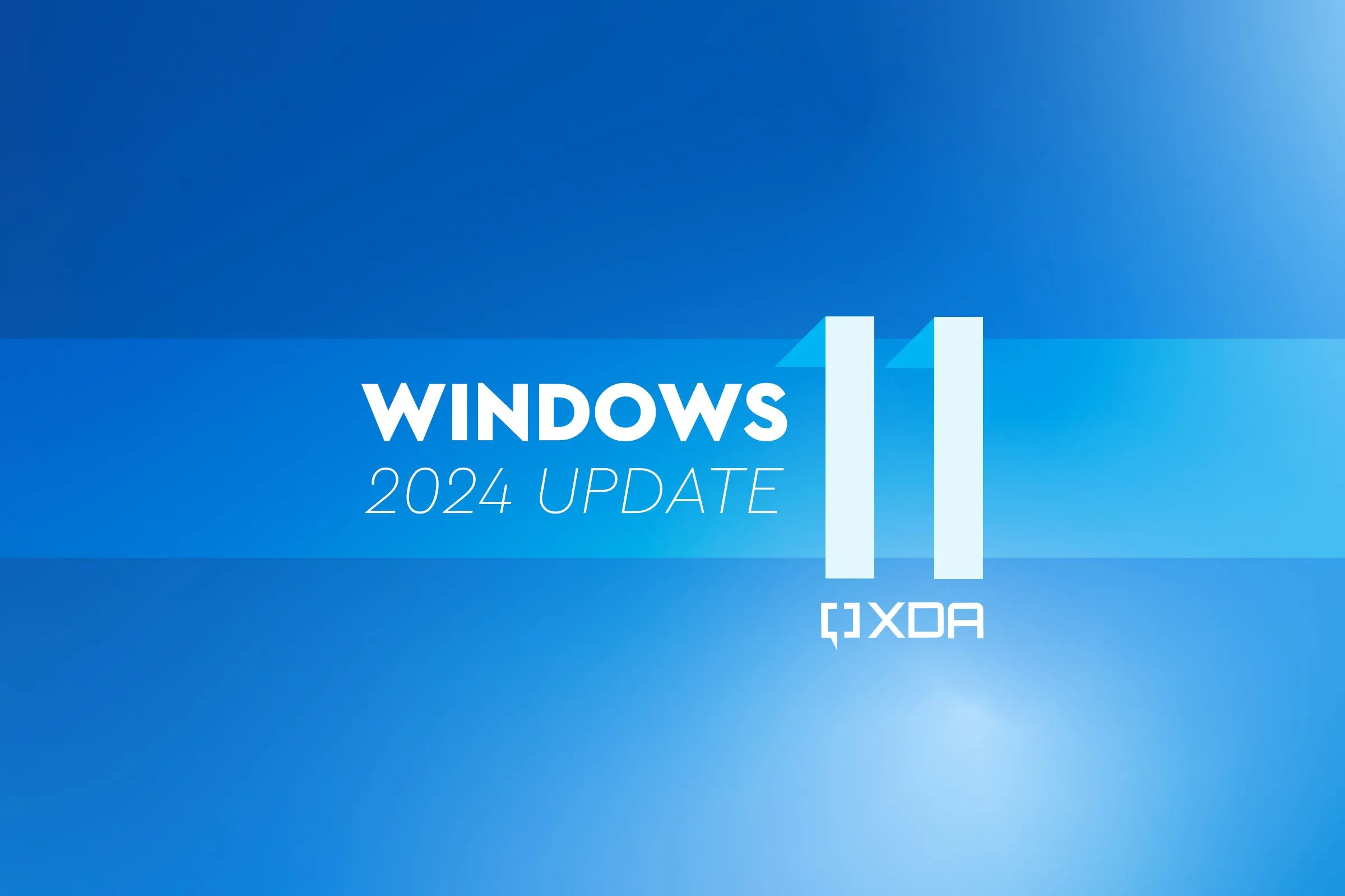 Biểu tượng Windows 11 với dòng chữ '2024 Update' trên nền xanh, đại diện cho bản cập nhật lớn sắp tới
