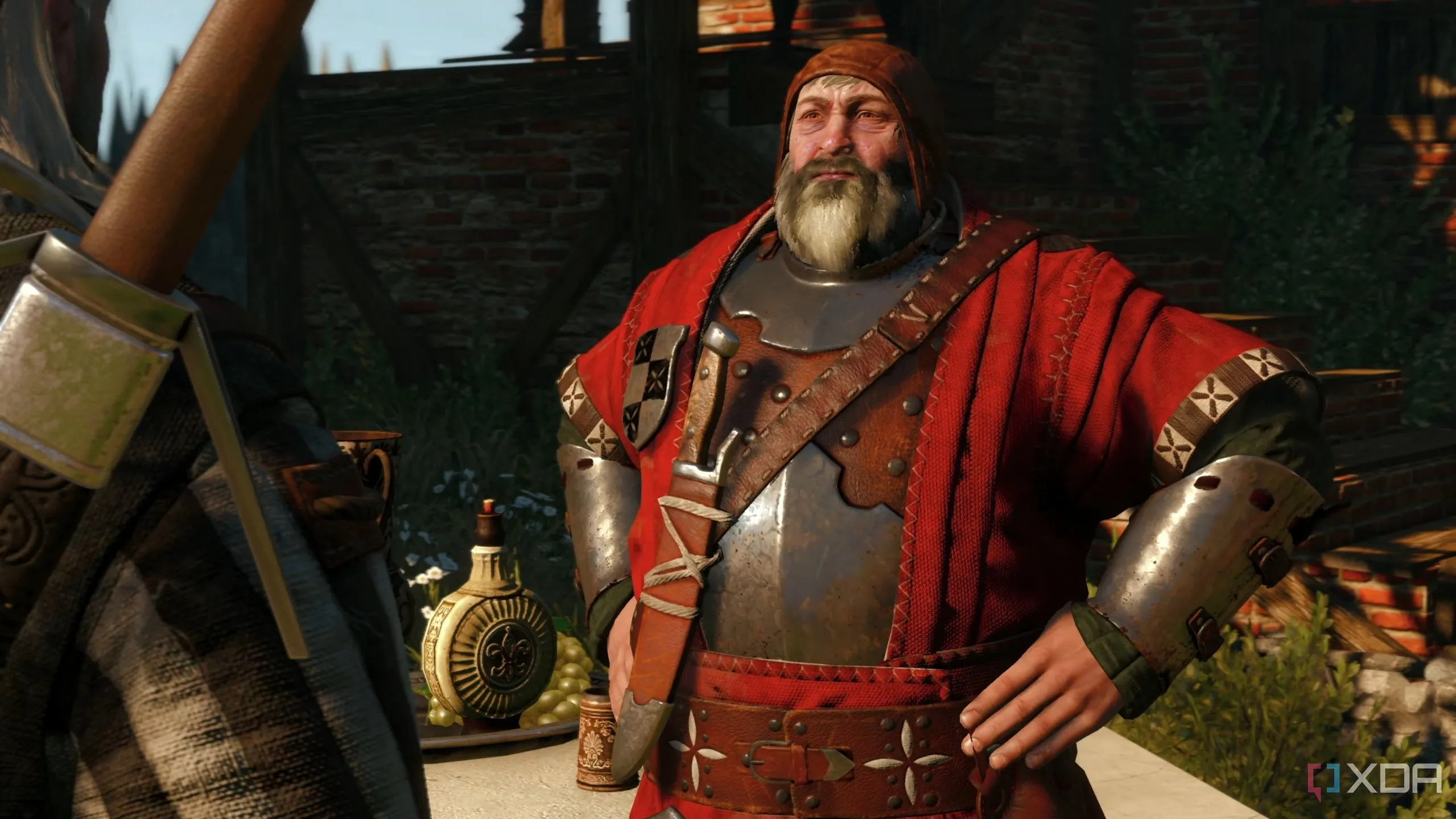 Bloody Baron trong The Witcher 3: Wild Hunt, với vẻ mặt đầy ưu tư và mệt mỏi
