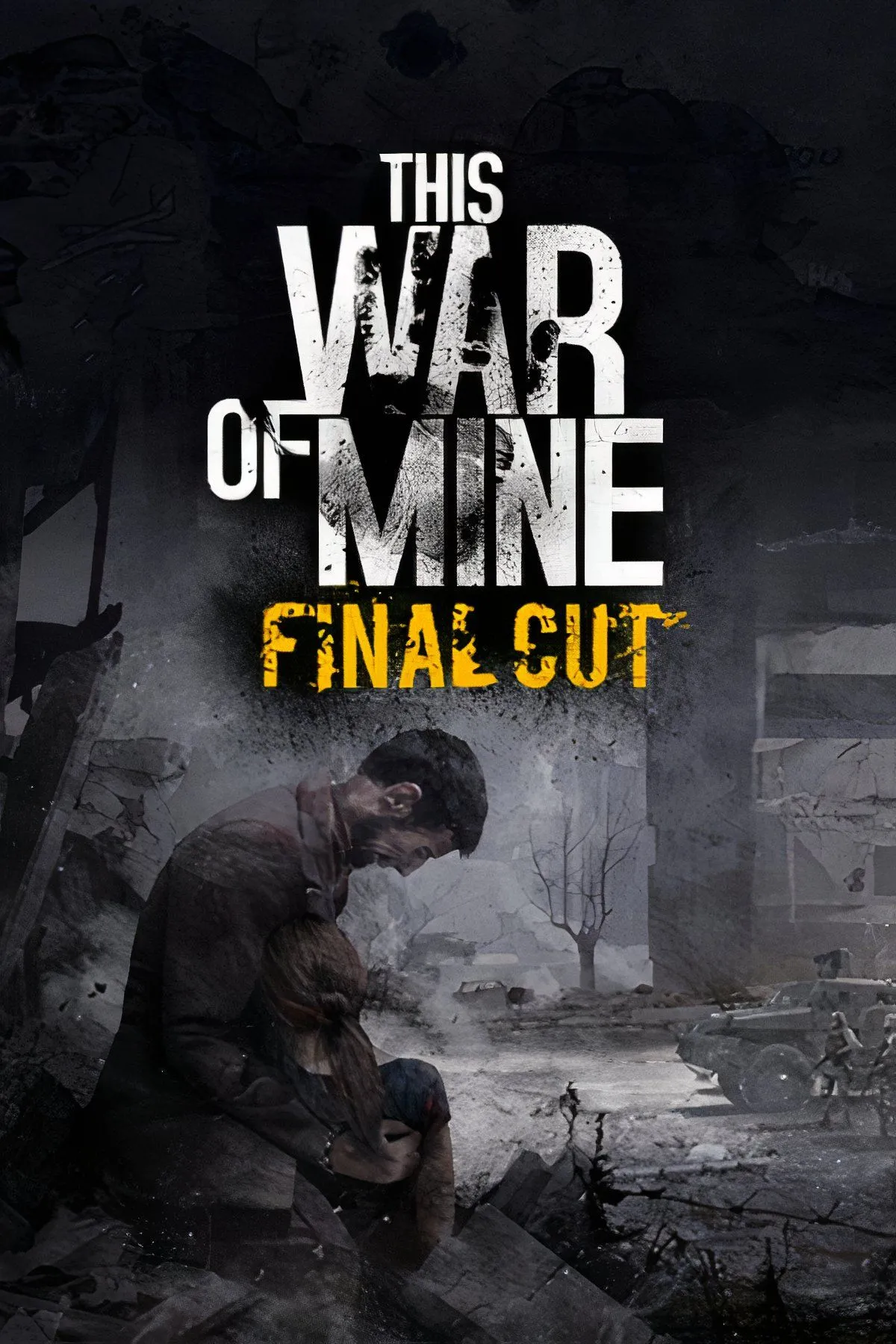 Bối cảnh u ám của game This War of Mine với các nhân vật dân thường đang sinh tồn trong chiến tranh