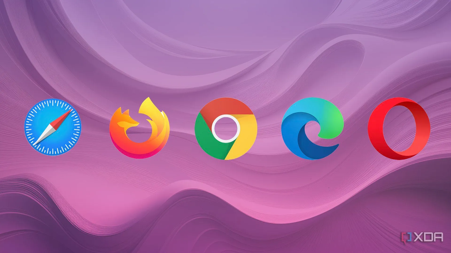 Các logo trình duyệt web đại diện cho sự đa dạng lựa chọn